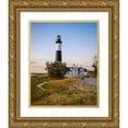 thumbnail image 1 of Romanowicz, Adam 20x24 Gold Ornate Wood Framed with Double Matting Museum Art Print Titled - Historic Big Sable Point Light, 1 of 4