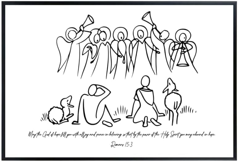 Romans 15:3 Bible Verse Wall Art – Christian Scripture Poster ...