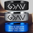 thumbnail image 1 of Romans 8:39 Tungsten Carbide Ring, 1 of 9