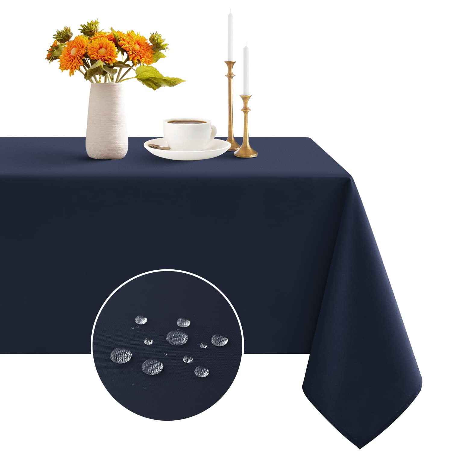 Kitchen Wrinkle Romanstile Rectangle Tablecloth 60x102 inch Stain and Wrinkle Resistant ...