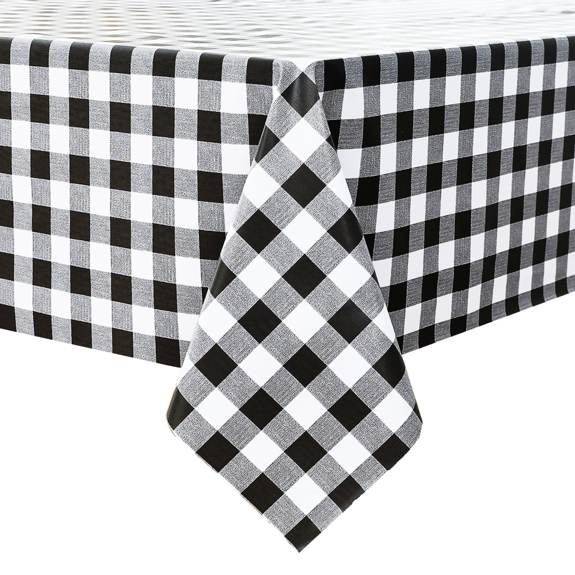 Rechteckige PVC-Tischdecke 132x178 Cm – Wasserdicht, Kariert, ölbeständig, Abwischbar