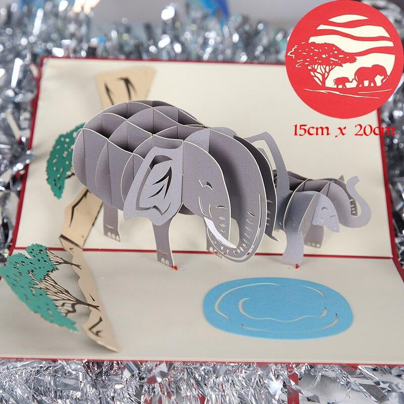 Romantic 3D Popup Greeting Cards Carousel Happy Birthday Mother’s day Thank Gift