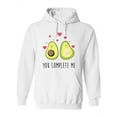 thumbnail image 1 of Romantic  Avocados Hoodie Women -Image by Shutterstock, Female 3X-Large, 1 of 4