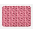 thumbnail image 1 of Romantic Bath Mat, Valentines Day Pattern with Heart Shapes in Gradient Pastel Love, Plush Bathroom Decor Mat with Non Slip Backing, 29.5" X 17.5", Coral Maroon and Magenta, by Ambesonne, 1 of 2