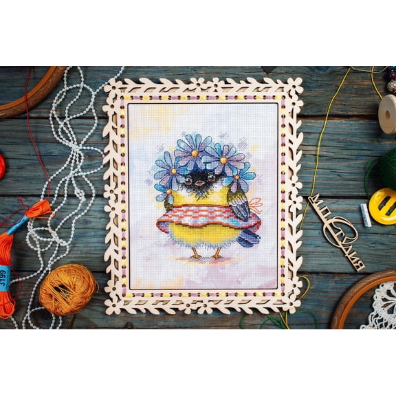 Romantic Bird SM-299 Counted Cross-Stitch Kit by MP Studia