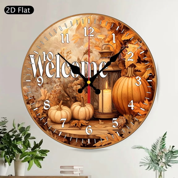 Romantic Black Swan Stained Glass Rose Silent Decorative Round Wall Clock