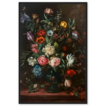 Romantic Blossom Canvas Floral Vase Wall Art by Art Remedy, Black Frame, 10" x 15"
