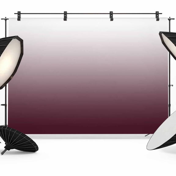 Romantic Burgundy Backdrop for Photography, Gradient Photo Backdrop Portrait Background Party Banner Photo Backgrounds for Studio Booth Props, 10x8ft