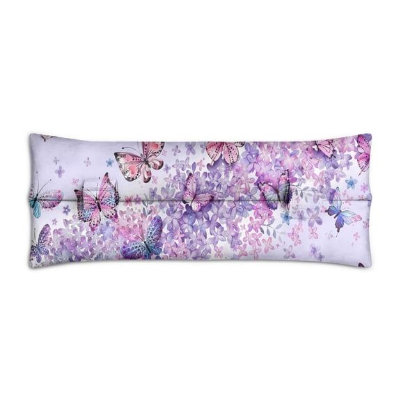 Romantic Butterfly Seatbelt Pillow for Post-Surgery Comfort - Soft Mastectomy & Heart Surgery Recovery Cushion with Floral Design - Car Travel Pressure Relief Pad for Women