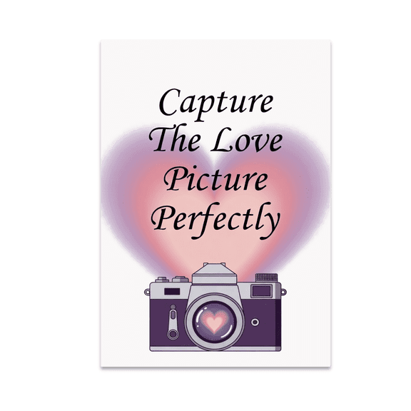 Romantic Camera Art - Photography Enthusiast - 13x19 Poster Print