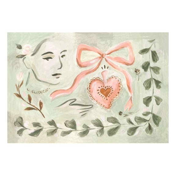 Romantic Charm Print Wall Art, Modern Wall Decor For Living Room Bedroom, 8x12 UNFRAMED