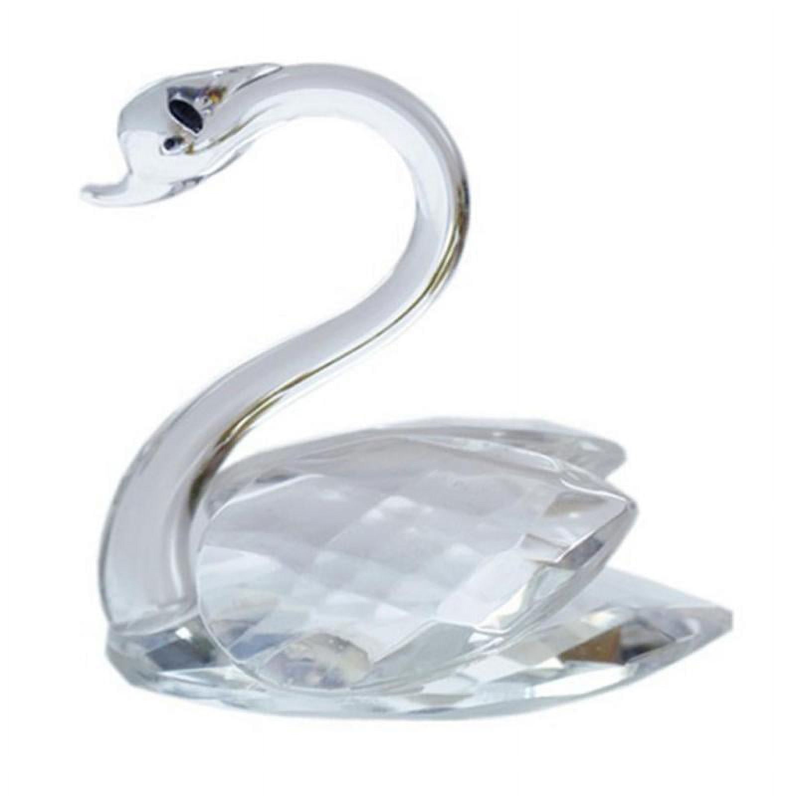 Romantic Clear Artificial Crystal Swan in Packing Box Wedding