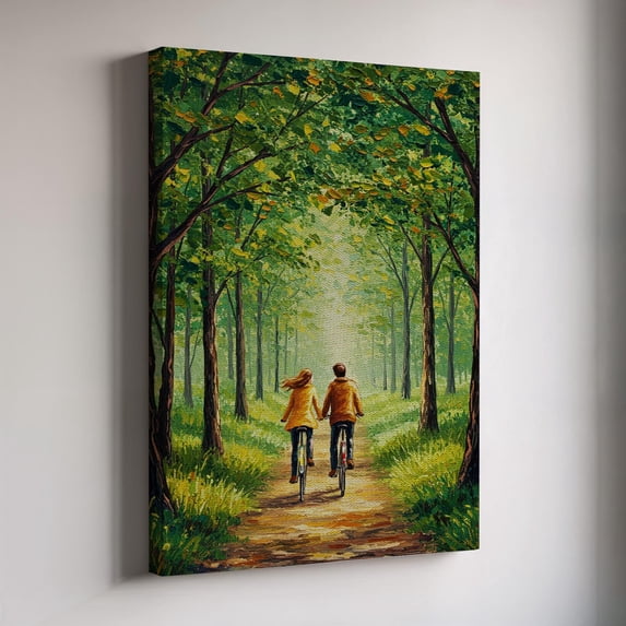Romantic Couple Bicycle Ride Love Adventure For Him Her Modern Romantic ...
