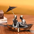 thumbnail image 1 of Romantic Couple in a Boat Figurine - Ideal Gift for Girlfriend, Boyfriend, Husband, or Wife | Perfect for Home and Office Decoration, Ideal for Valentine's Day or Anniversaries, 1 of 5