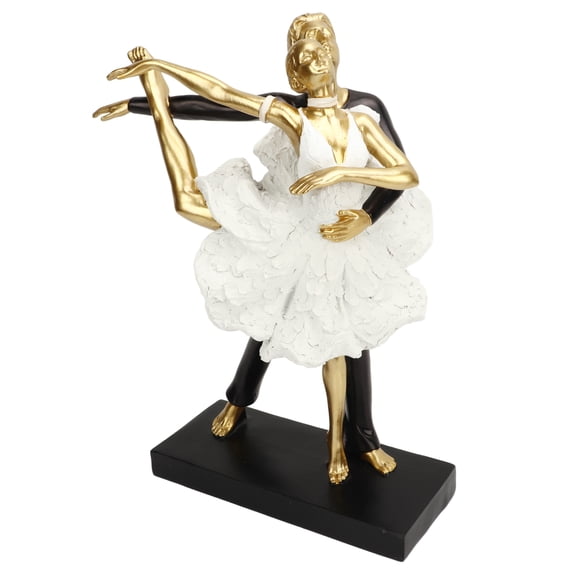 Romantic Couple Dancing Sculpture Decoration Resin Elegant Couple Ballet Dancer Statue Figurine Ornament
