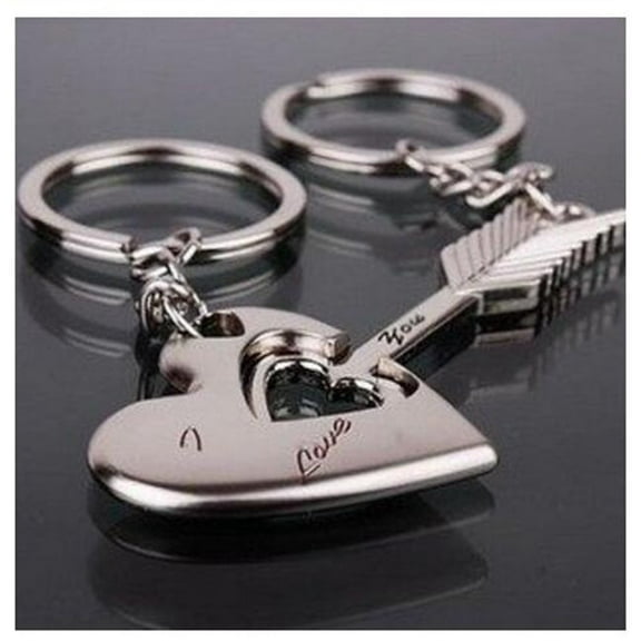 1-Set Romantic Heart Keychain Set for Couples – Matching His & Hers Keyrings, Valentine’s Day Gift for Boyfriend, Girlfriend, Husband or Wife TIKA