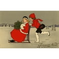thumbnail image 1 of Romantic Couple & Ice Carriage Poster Print By Mary Evans Picture Library Peter & Dawn Cope Collection, 1 of 3