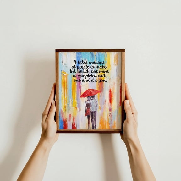 Romantic Couple Quote Art Print Anniversary Gift
