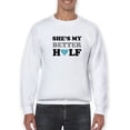 thumbnail image 1 of Romantic Couple Quote Sweatshirt Men -GoatDeals Designs, Male Large, 1 of 4