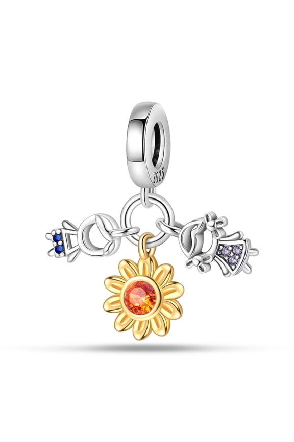 Romantic Couple Three - Piece Set Pendant Charm, Compatible with Most Bracelet, Charm for Bracelet