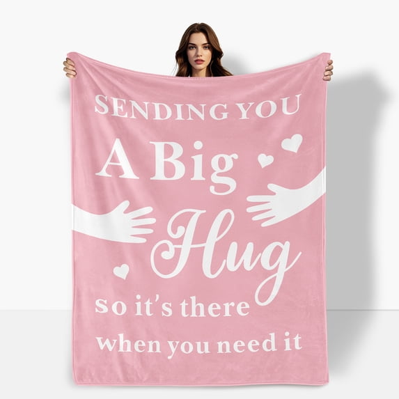 Romantic Cozy Fleece Blanket For Couples In Pink With Star Design Symbolizing Love And Togetherness Soft
