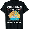 thumbnail image 1 of Romantic Cruising Husband Wife Ship Couple Cruise T-Shirt, 1 of 4