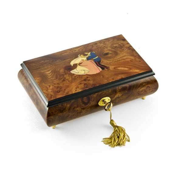 Romantic Fairy Tale Prince and Princess Waltz Musical Jewelry Box - Dark Eyes & Kalinka