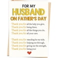 thumbnail image 1 of Romantic Fathers Day Card Gifts for Husband, Funny Husband Father's Day Card from Wife, Happy Fathers Day Decorations, 1 of 3