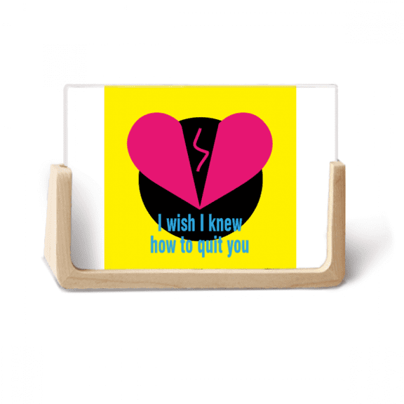 Romantic Film Classical Words Photo Wooden Photo Frame Tabletop Display