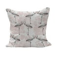 thumbnail image 1 of Romantic Fluffy Throw Pillow Cushion Cover, Flamingos Shaping Hearts Heads Love Animal Valentines Illustration, Rectangle Accent Pillow Case, 26" x 16", Pale Pink Grey, by Ambesonne, 1 of 5