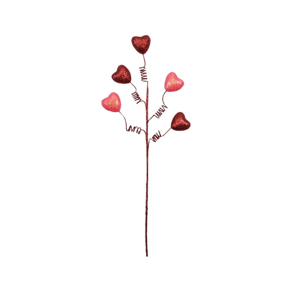 Romantic Foam Plug for Wedding Decor – Versatile Spring Heart - Shaped Branches for Holiday Celebrations, Enhancing Gifts with Dynamic Layered Design and Soft Touch,Pink