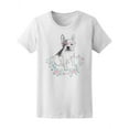 thumbnail image 1 of Romantic French Bulldog Roses T-Shirt Women -Image by Shutterstock, Female x-Large, 1 of 2