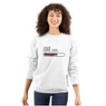 thumbnail image 1 of Romantic Geek Gamer Love Loading Cute Women Crewneck Sweatshirt Brisco Brands M, 1 of 6