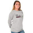thumbnail image 1 of Romantic Geek Gamer Love Loading Cute Women's Long Sleeve T Shirt Brisco Brands S, 1 of 6