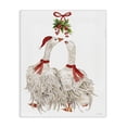 thumbnail image 1 of Stupell Industries Romantic Geese under Mistletoe Canvas Wall Art, design by Cindy Jacobs, 40 x 30, 1 of 7