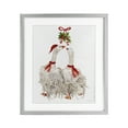 thumbnail image 1 of Stupell Industries Romantic Geese under Mistletoe Gray Framed Print Under Glass, design by Cindy Jacobs, 16 x 13, 1 of 10