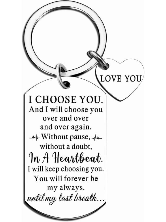 Romantic Gifts For Him Boyfriend Girlfriend Husband Wife I Love You Keychain Gifts For Him Her Sentimental Lover Mens Valentines Day Ideas