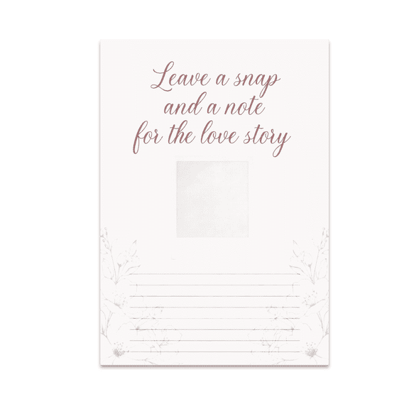 Romantic Guestbook Poster - Wedding Decor Enthusiast - 13x19 Poster Print