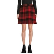 Romantic Gypsy Juniors' Plaid Skirt