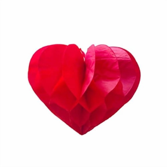 Romantic Heart Honeycomb Hanging Outdoor Decorative Party Display Accents