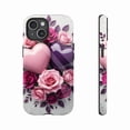 thumbnail image 1 of Romantic Hearts and Roses Design iPhone Case Compatible with iPhone 11/12/13/14/15/16 (Pro Max/Plus) for Couples Valentine’s Day Gift, 1 of 9