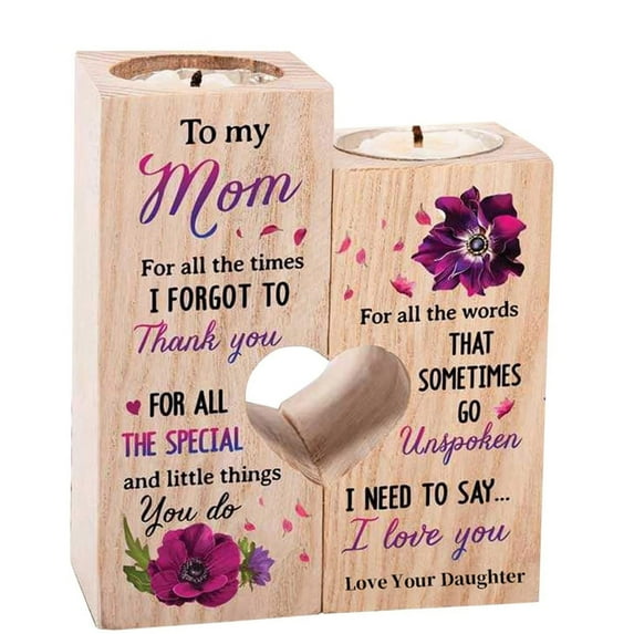 Romantic Holiday Party Handmade Decorations Ornaments Tea Candle Holders Creative Wooden Tealight Holder Home Décor Unique Gift For Woman Wedding Girlf