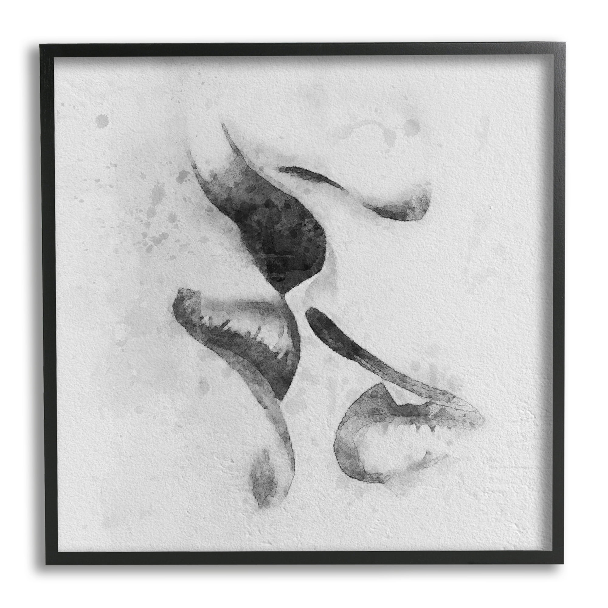 Romantic Kiss Faces Lips Closeup Couple Drawing Novelty Drawing Print Framed Art Print Wall Art