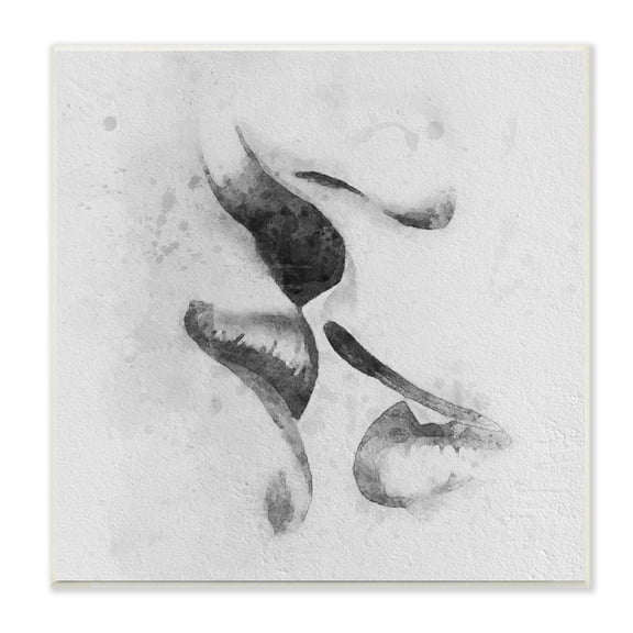 Romantic Kiss Faces Lips Closeup Couple Drawing Novelty Drawing Print Unframed Art Print Wall Art