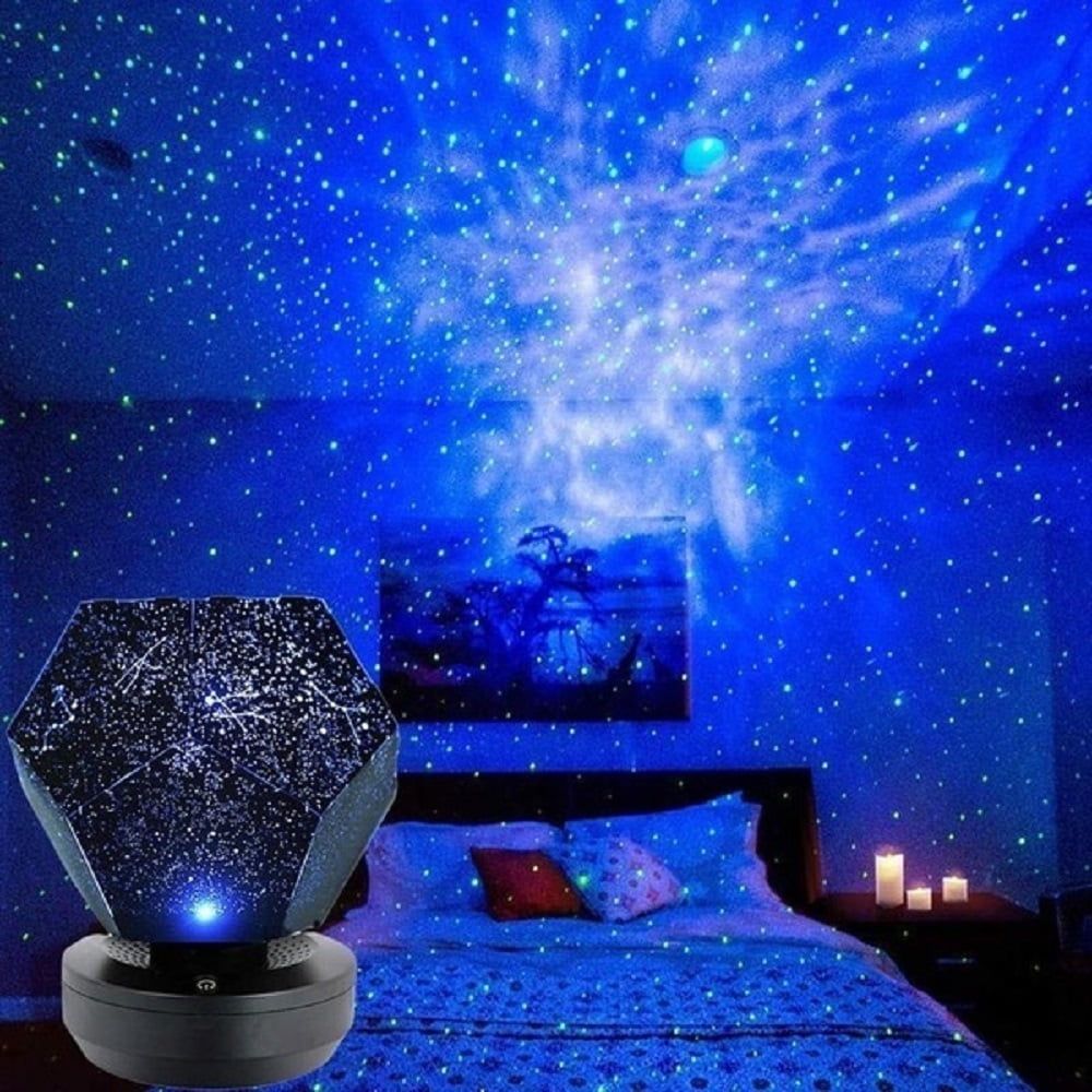 Shopping Galaxy Starry Projector Light Rotierendes Wasser Wehende  Nachtlichtatmosphäre Schlafzimmer Neben Lampe LED Bunte Nebelwolkenlampe -  Weiß in China