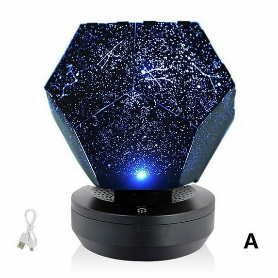 Romantic LED Starry Night Lamp 3D Star Projector Light for Bedroom Decor, USB Music Galaxy Sky Projector Lights