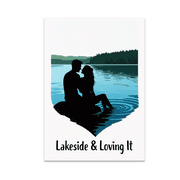 Romantic Lakeside Love Art - Lake Life Enthusiast - 13x19 Poster Print