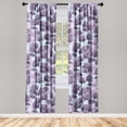 thumbnail image 1 of Romantic Leaves Window Curtains, Autumn Concept Neutral Purplish Colors Leafy Pattern Dreamy Print, Lightweight Decor 2-Panel Set with Rod Pocket, Pair of - 28"x84", Lilac Pale Eggplant, by Ambesonne, 1 of 3