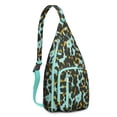 thumbnail image 1 of Romantic Leopard Print Crossbody - Soft Watercolor Spot Pattern Shoulder Bag (Feminine Animal Aesthetic, Lightweight & Comfortable), 1 of 4