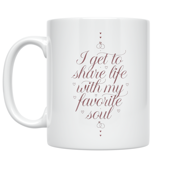 Romantic Love Design - Relationship Partner - 11 oz Ceramic Coffee Mug